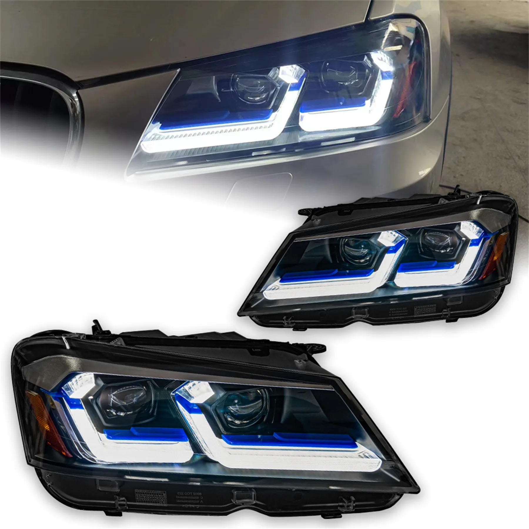 Car Headlight headlamp for  BMW X3 F25 11-13 Daytime Running DRL Turn signal