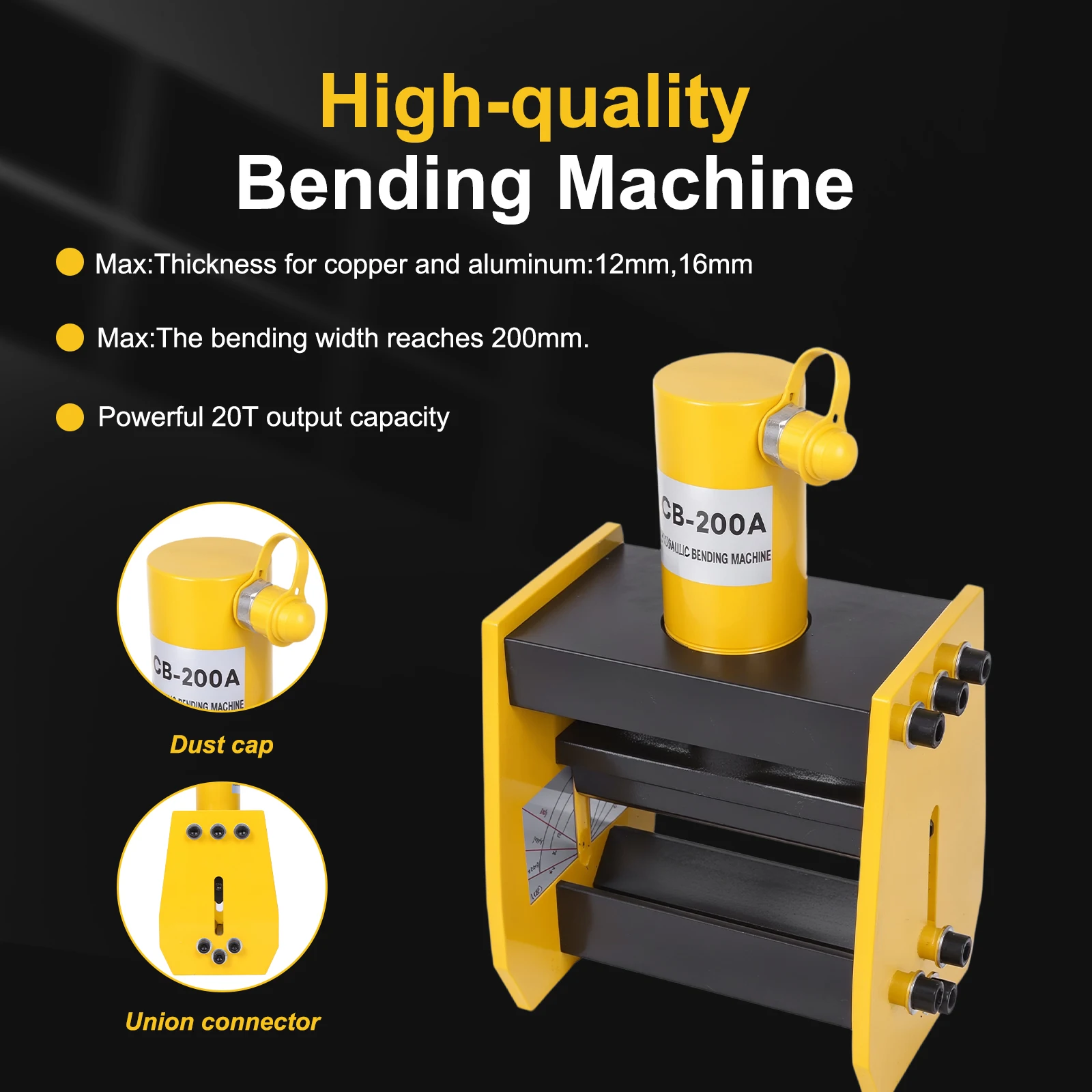 

Heavy Duty Busbar Bender with Angle Indicator Copper Busbar Process Bender Wear Resist for Thickness Aluminum Iron Bend