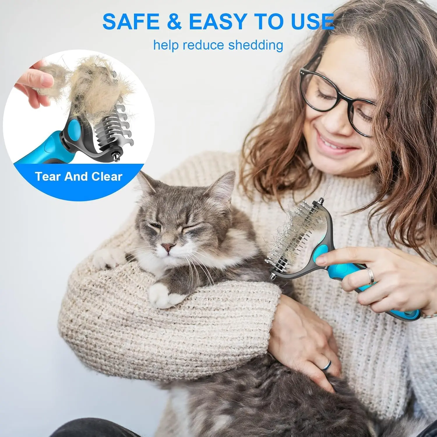 Thumbnail 3 - #28 Latest Cat Deshedding Brushes Offers