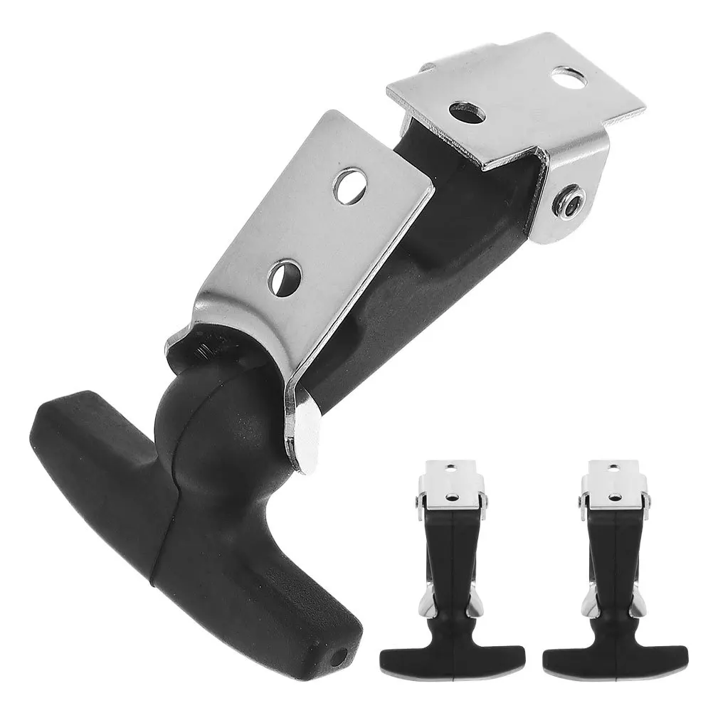 

3Pcs Flexible T Handle Draw Latch Rubber Hood Latch Engine Toolbox Trailer Truck Vehicle Accessory Flexible T-Handle