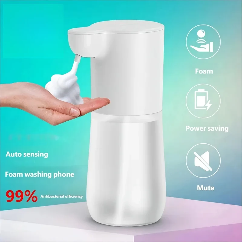 Dispensador automático de jabón en espuma con sensor infrarrojo, lavador de manos eléctrico multifuncional, dispensador de desinfectante en gel líquido con alcohol en aerosol