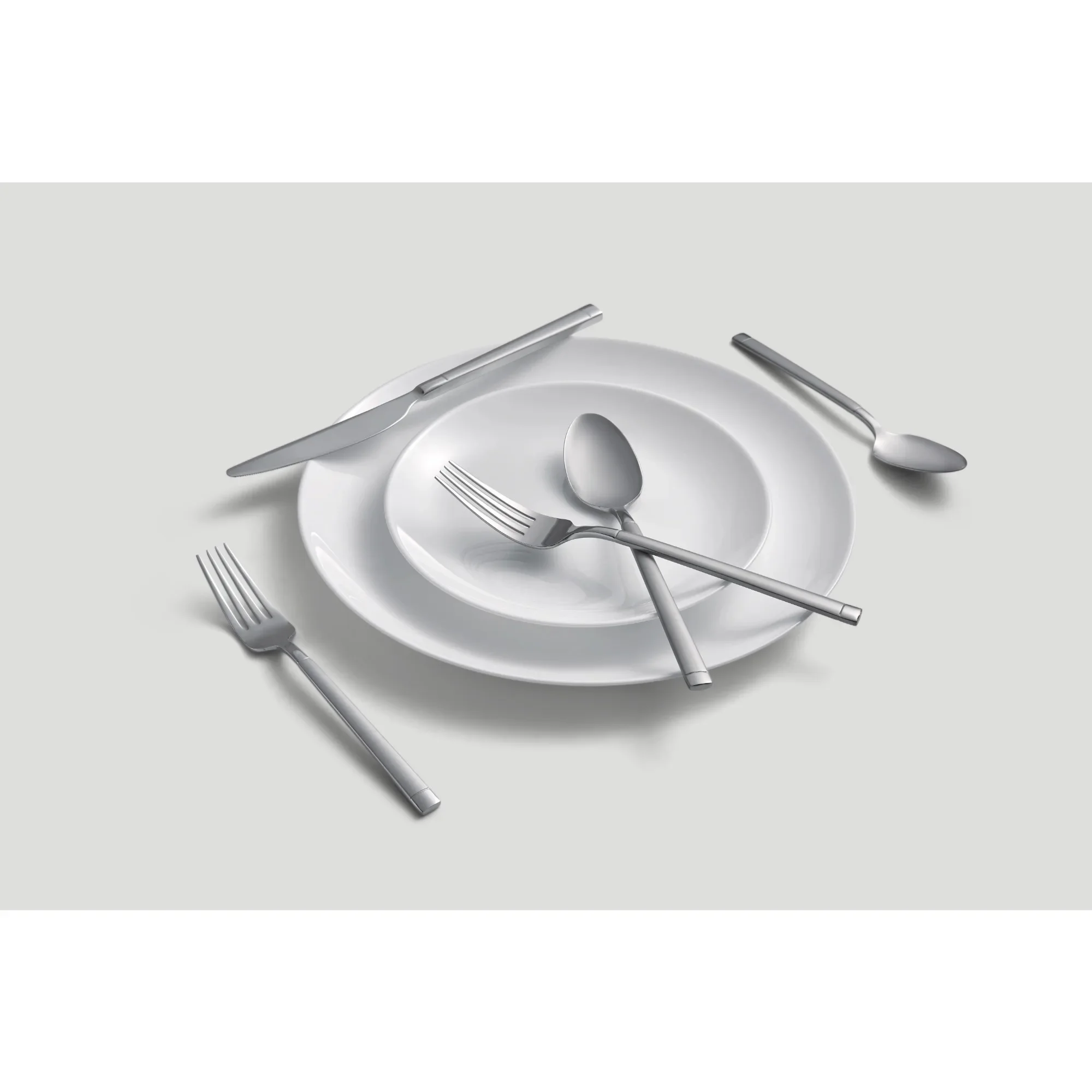 20-delige roestvrijstalen bestekset, servies voor 4. Vaatwasmachinebestendig, duurzaam en modern. Voor dineren, keuken, dagelijks gebruik.