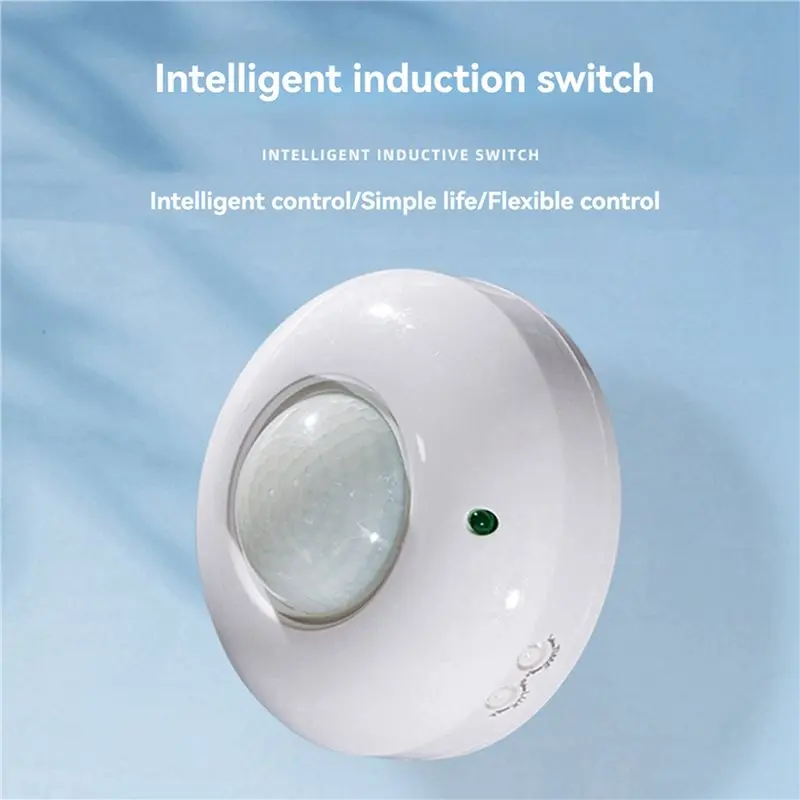PZHI-5X 360° Adjustable Ceiling Motion Sensor Detector, Occupancy Light Switch For Energy Saving And Security