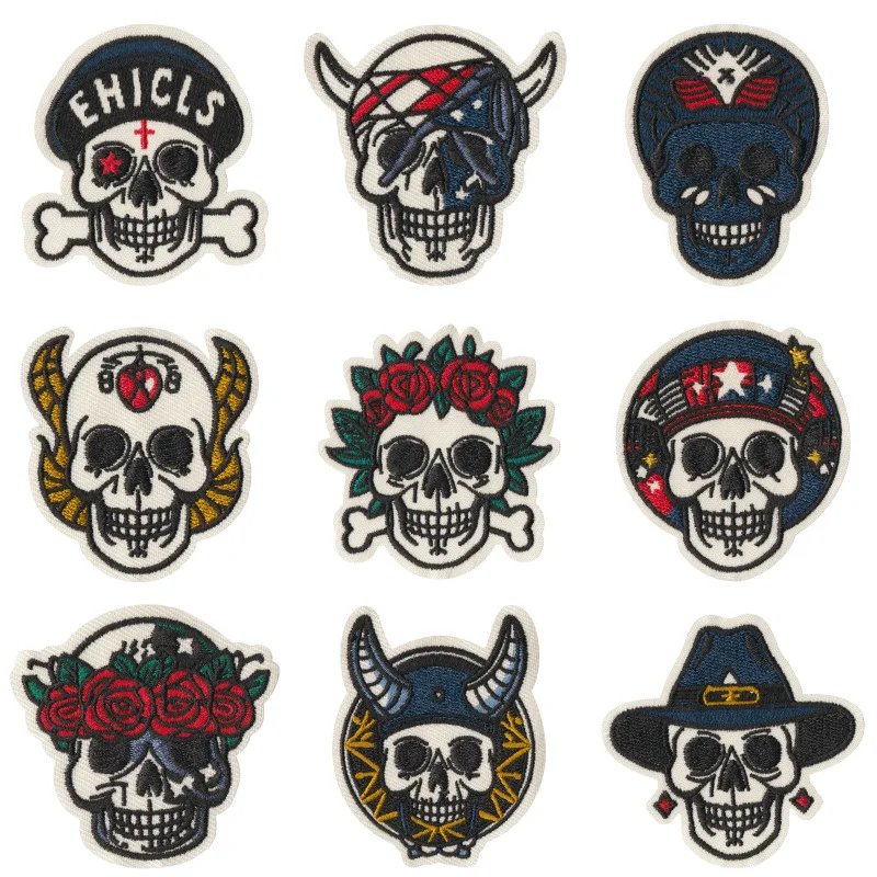 Новый-мультяшный-забавный-череп-пришить-утюг-на-вышивке-наклейки-аппликация-для-одежды-«сделай-сам»-пальто-джинсы-футболка-шляпа-сумки-носки-ipad