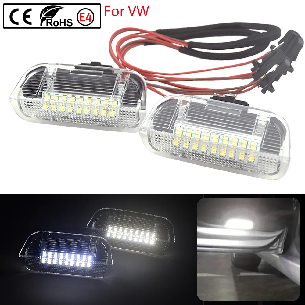 

2Pcs LED Under Door Trunk Boot Lamp For VW Golf Plus 2005-2009 Compartment Interior Courtesy Light