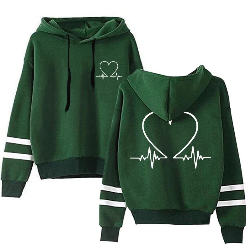 

Женские повседневные универсальные худи-пуловеры в полоску для активного отдыха и спорта, простой стиль, весна 2026, хит продаж