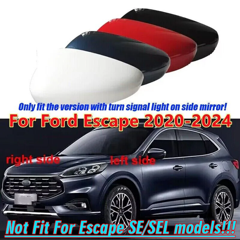 

For Ford Escape 2020-2021 Left Driver Right Passenger Side Rear Mirror Cover Cap