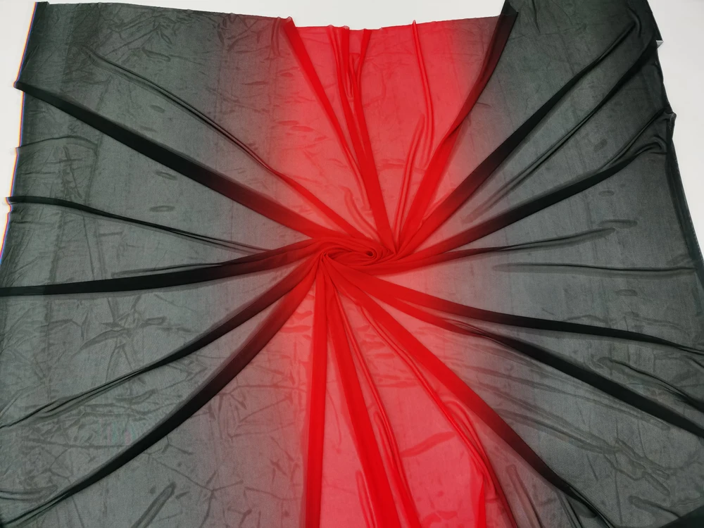 1 Meter X 1,5 Meter Polyester Stretch-Netzstoff Tüll Weicher Ombre-Netzstoff für Bühnendekoration – Detail 4