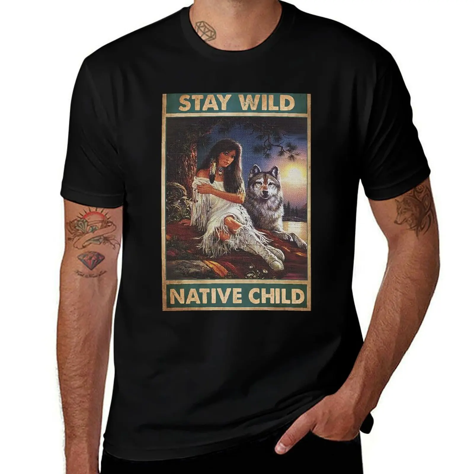 

native wild child american native Stay woman T-Shirt Quick Dry Light Sports T-Shirt