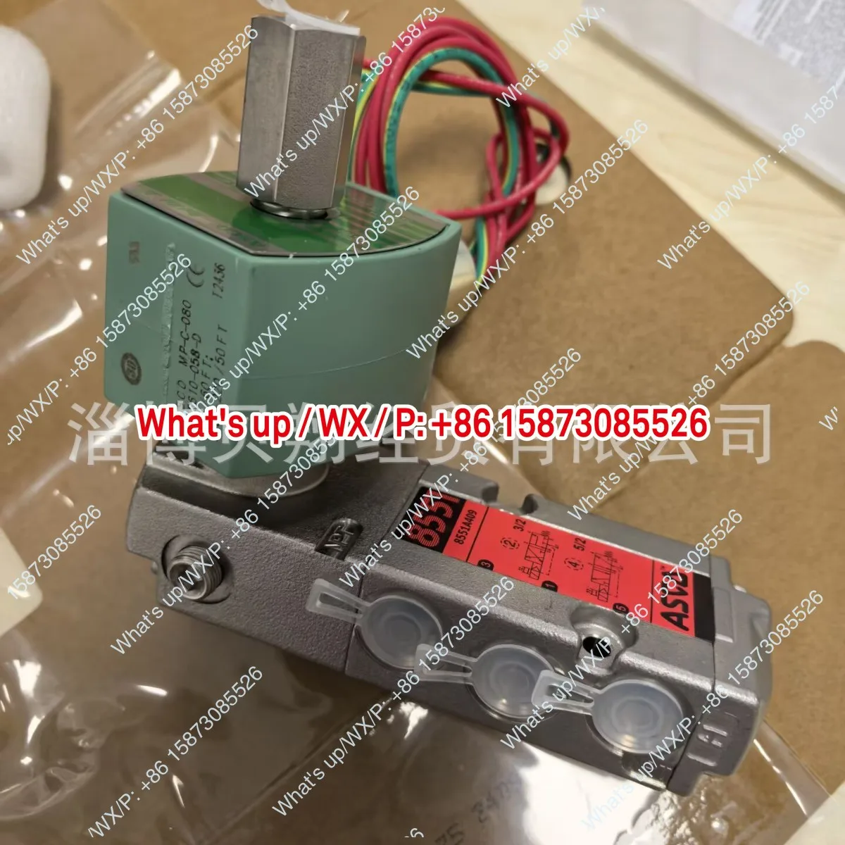 ASCO two position five way solenoid valve stainless steel pipe connection 8551G409 1/4NPT  DN6 thread original genuine product