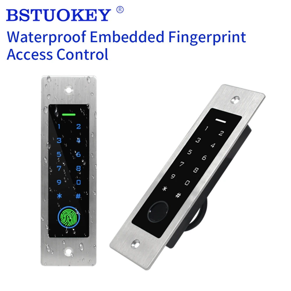 

RFID 125Khz Metal Door Opener Keyboard Standalone Fingerkey with Embedded Design Wiegand Input & Output a Controller & WG Reader