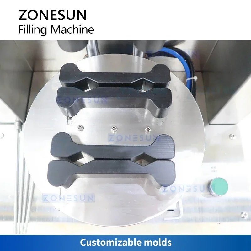 Zonesun máquina de enchimento de líquido cosmético máquina de enchimento de brilho labial máquina de enchimento de tubo máquina de enchimento de mistura de aquecimento ZS-CCF1500