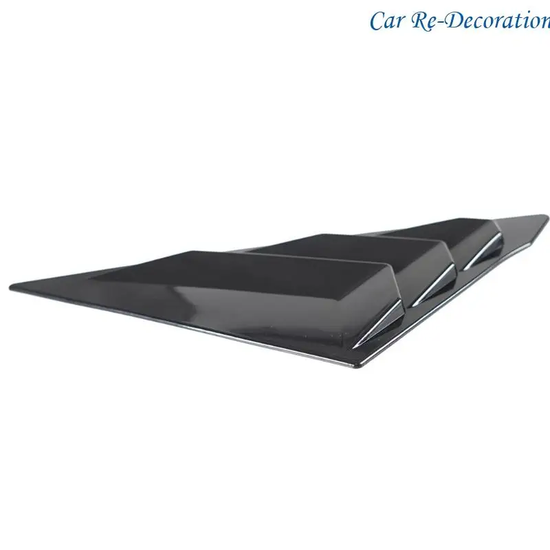 

R58D Weather Resistant ABS Automotive Louvers Rear Window Side Vent Shutter Louver Cover Trim Car Accessories