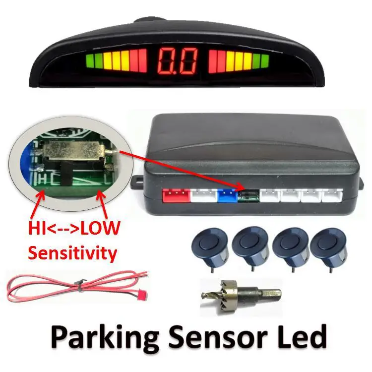 Smart Star Car Parking Sensor System with 4 Sensors And Buzzer Reverse Radar for Vehicle