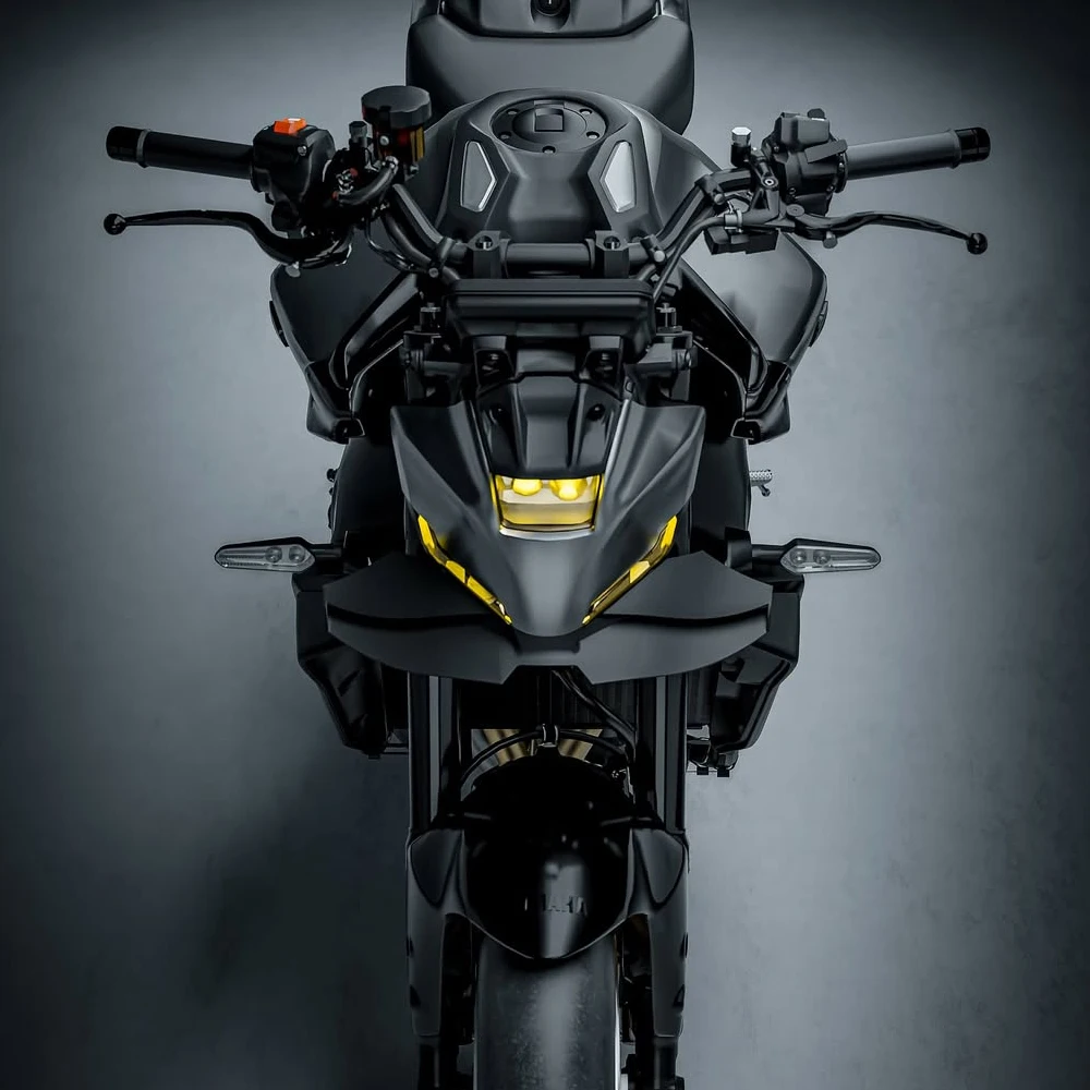 Für YAMAHA MT-09/SP GP WING DOWNFORCE NAKED FRONTAL SPOILERS MT09 GEN 4 2024 2025 Frontspoiler Unterer Spoiler Untere Lippe – Detail 9