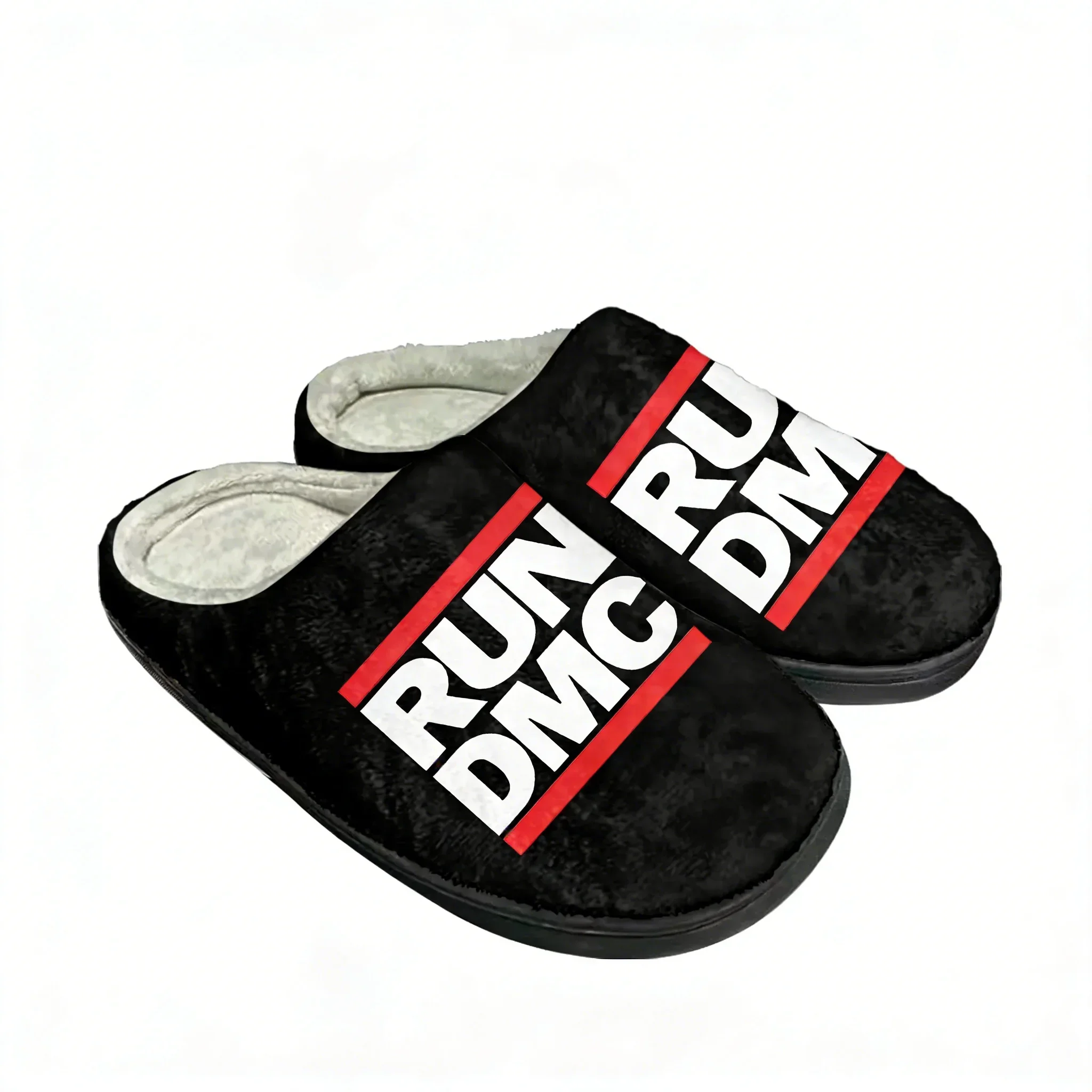 Run DMC Cotton Slippers High Quality Mens Womens Youth Boy Girl Plush Bedroom Keep Warm Shoes Customized Thermal Slipper