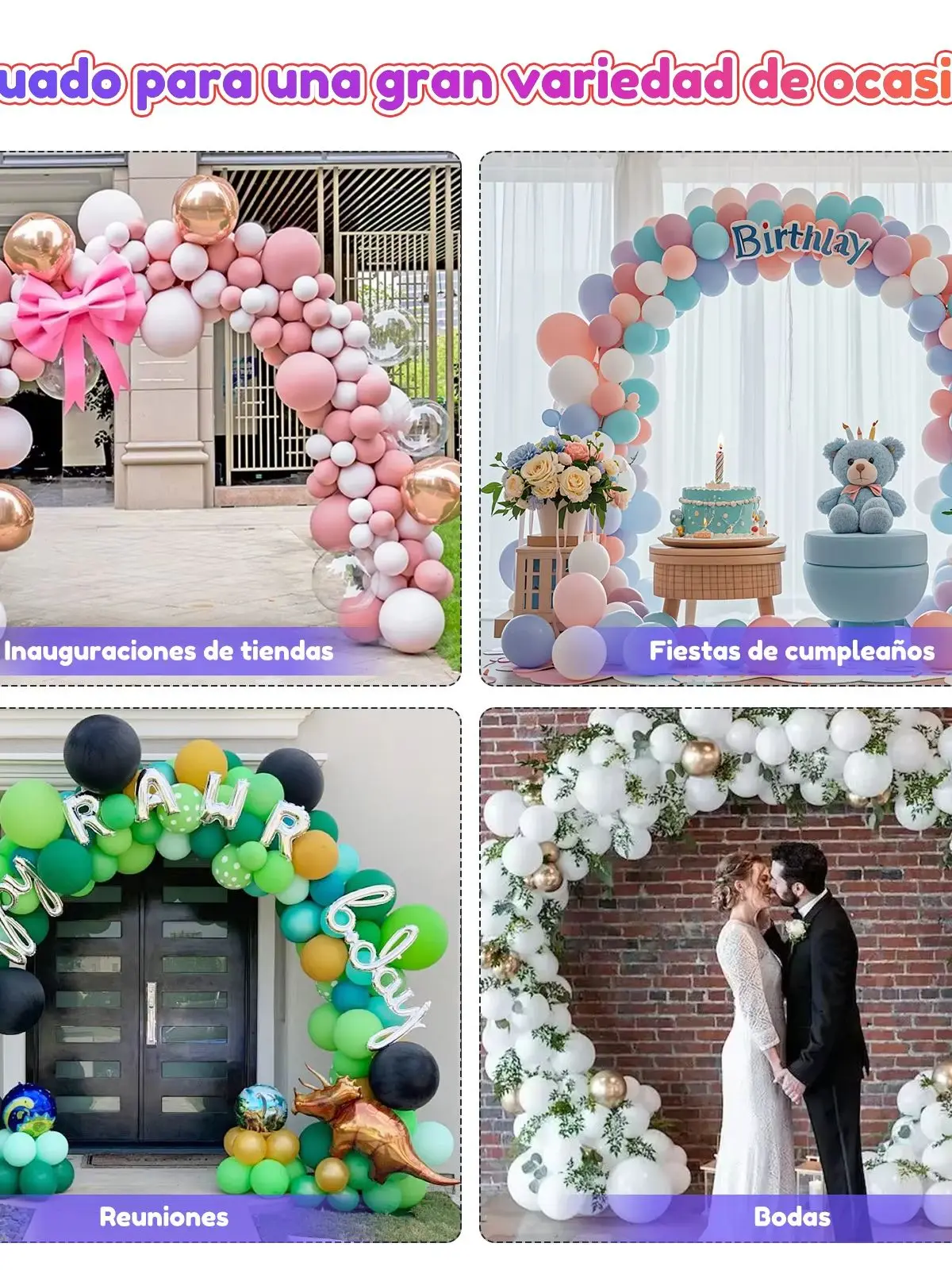 Ballonbogen-Set mit Ständer, Wasserfüllbasis, 2,7m Hoher Verstellbarer Ballonbogen-Ständer für Weihnachten, Halloween, Hochzeit