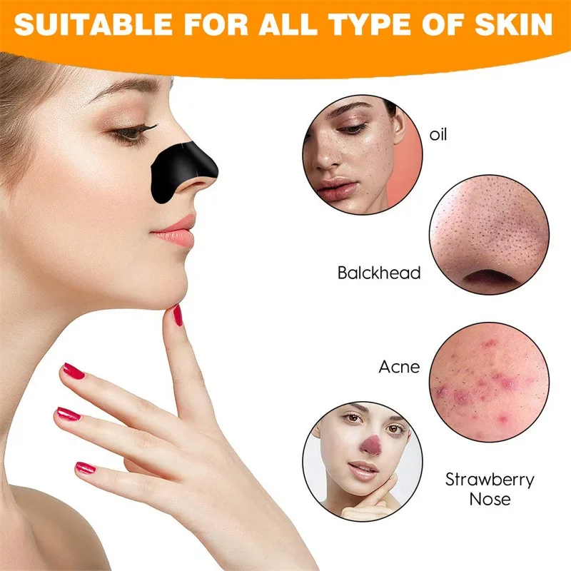 30pc Nose Blackhead Remover Mask Skin Deep Cleansing Shrink Pore Nose Black Head Remove Stickers Skin Care Mask Patch