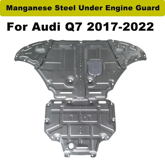 

For Audi Q7 2017-2022 Car Accessories Manganese Steel Under Engine Guard Protection Device Engine Bonnets Hot Sale