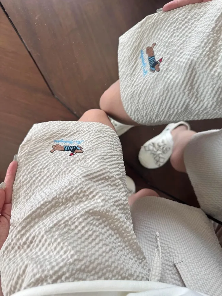 

Qui Dry Bubble Cloth orts для мужчин, летние спортивные пляжные брюки для отдыха с низкой талией, прямая трубка, микроэластичный мультяшный узор
