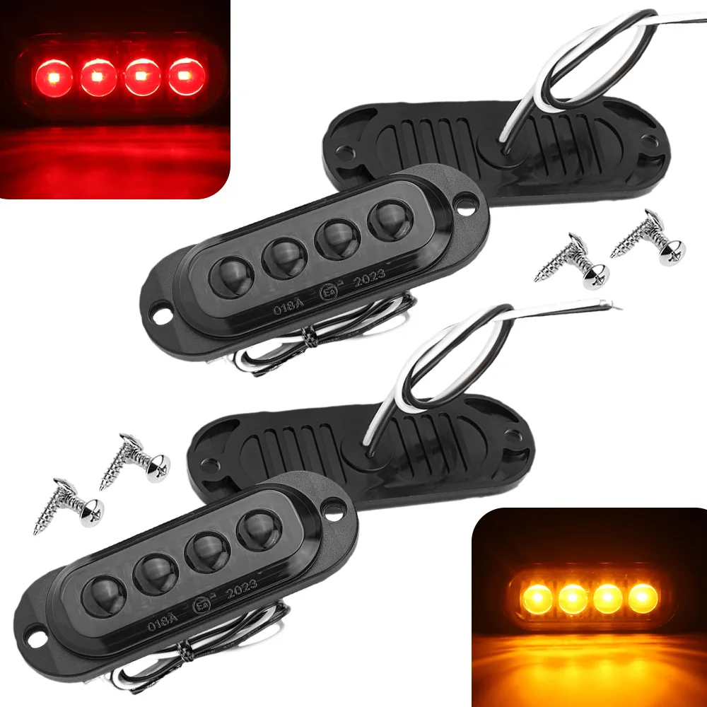 

12V 24V LED Light Side Marker Light Waterproof LED Light Tail indicator Parking Light Clearance Lamps For Bus Truck Trailer Van