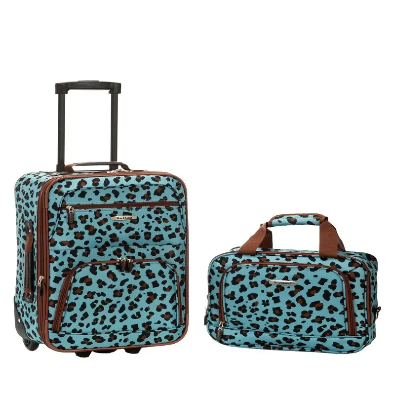 New Exquisite 4 Piece Softside Expandable Luggage Set F125 from Luggage Jungle - Travel in Comfort and Style.