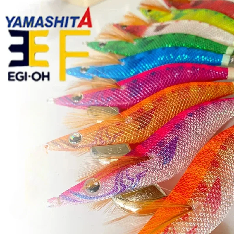 YAMASHITA Super Glow EGI-OH Have Fun! Wang F 2.0 2.5 3.0 3.5 Wooden Shrimp Squid EGI JIG Lure Bait