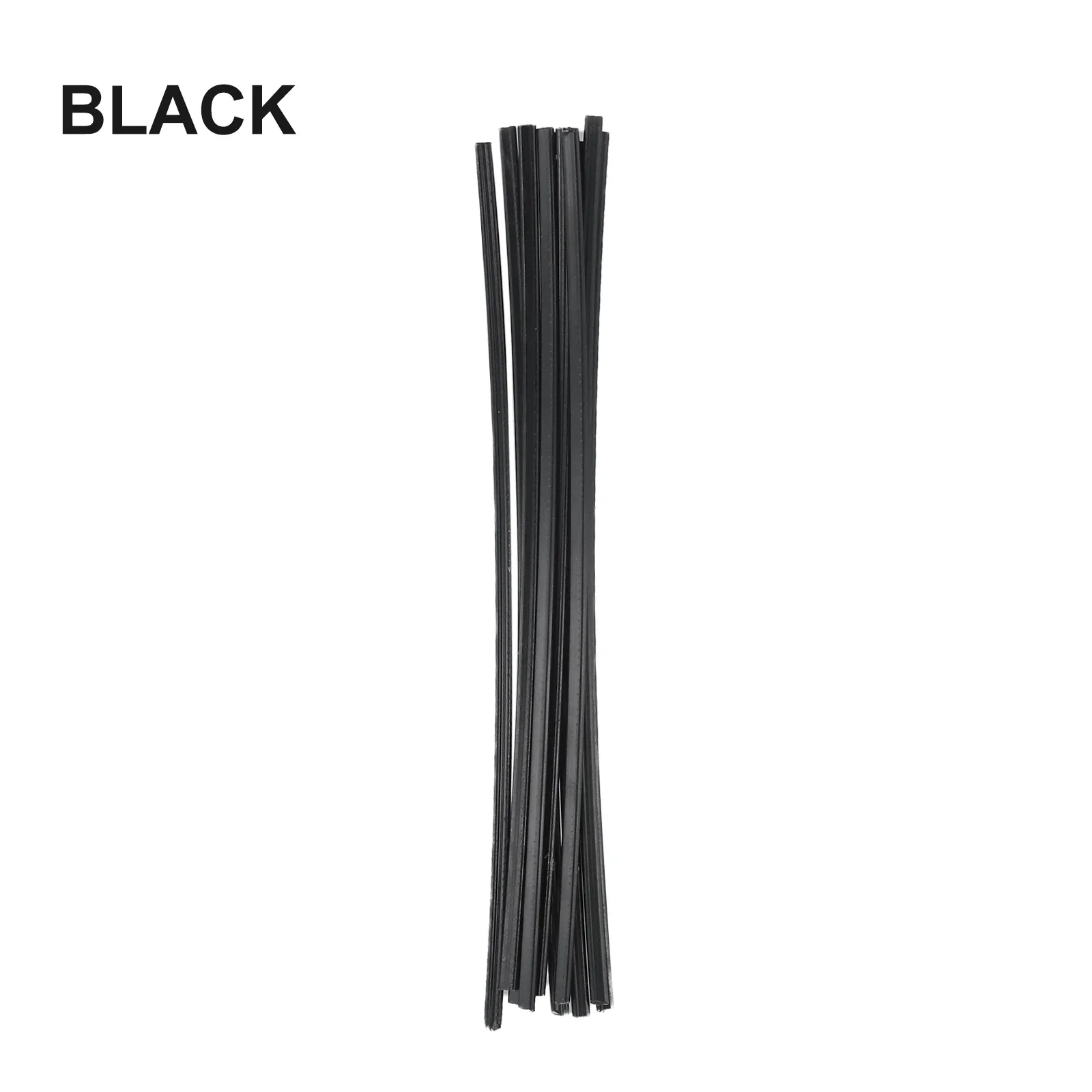 ABS Plastic Welding Rods para Car Bumper Repair, Household Tool Part, Auto Bumper Repairing Tools, Preto e branco, 25cm, 10PCs