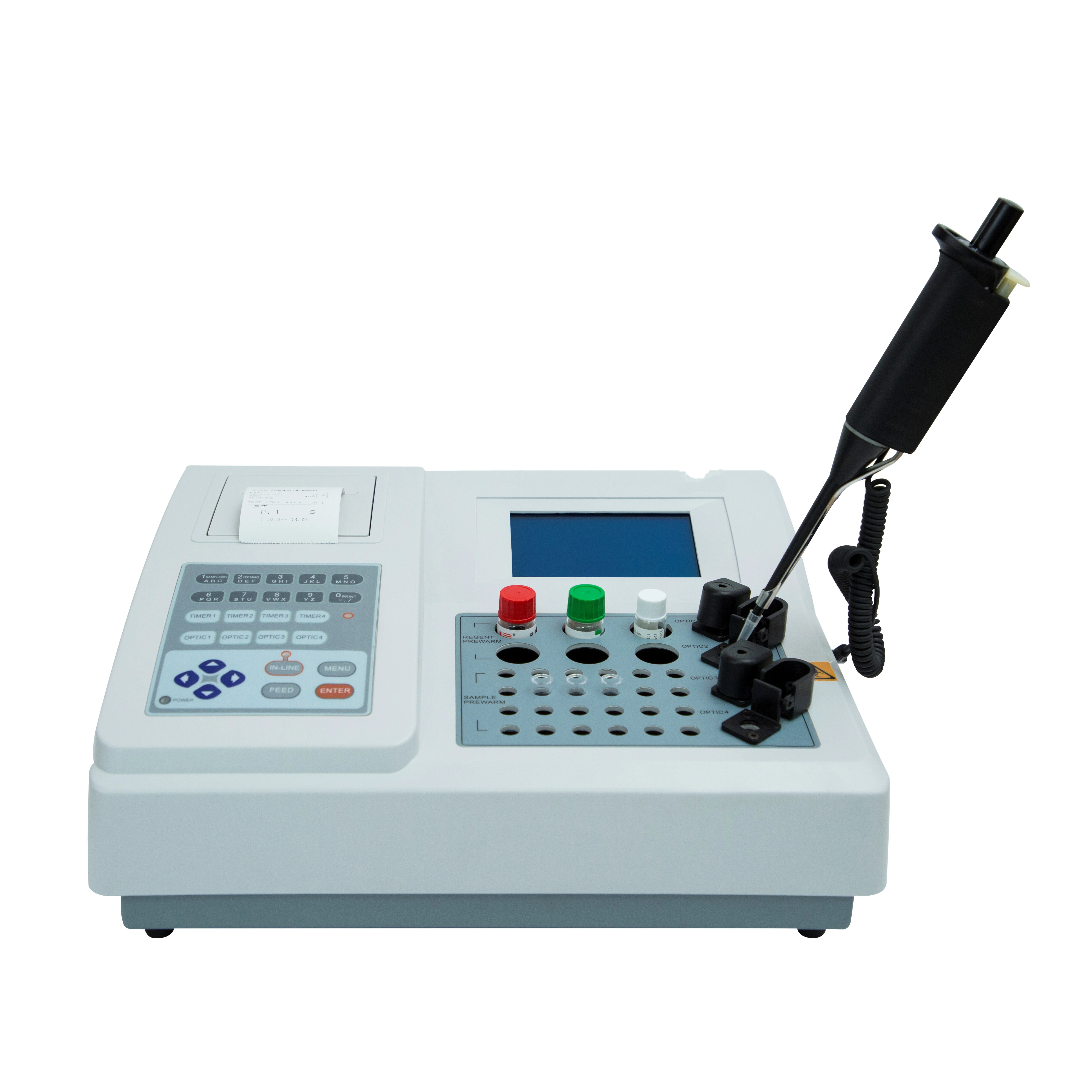 Medical Equipment Biochemistry Clinical Analytical Machine Hemagglutination Semi-auto  Coagulation Analyzer With Printer