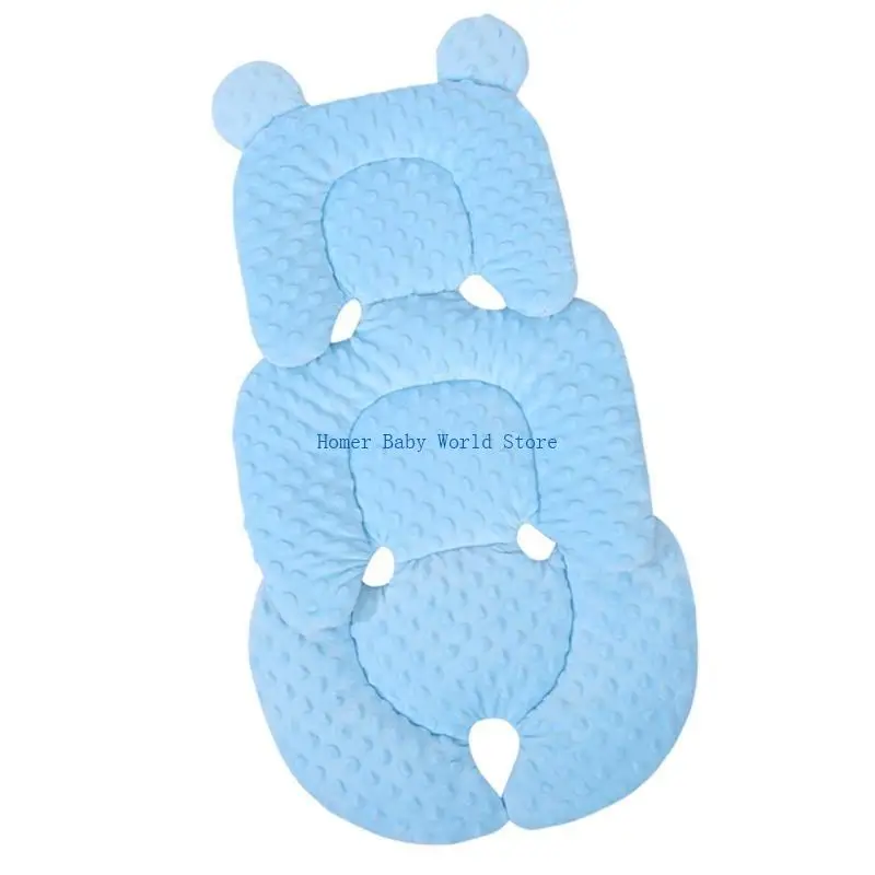 B2QD Ergonomic Infant Basket Liner Cotton Strollers Pad Shockproof Toddlers Cushion for Baby Comfortable and Safety