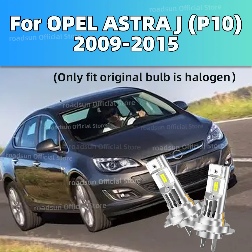 

LED Headlight Bulbs High Power Auto Lights 50000LM For OPEL ASTRA J P10 2009 2010 2011 2012 2013 2014 2015 Only fit halogen