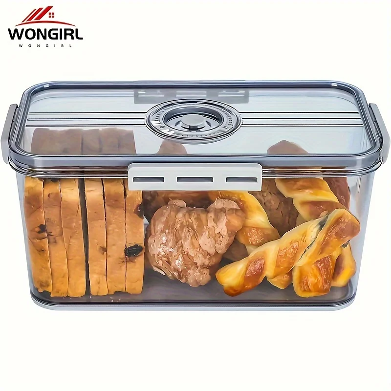 

1 Sealed Bread Box - Leak Proof Portable Storage Container Suitable for Bread, Toast, and Baking - Ideal Kitchen Storage Tool