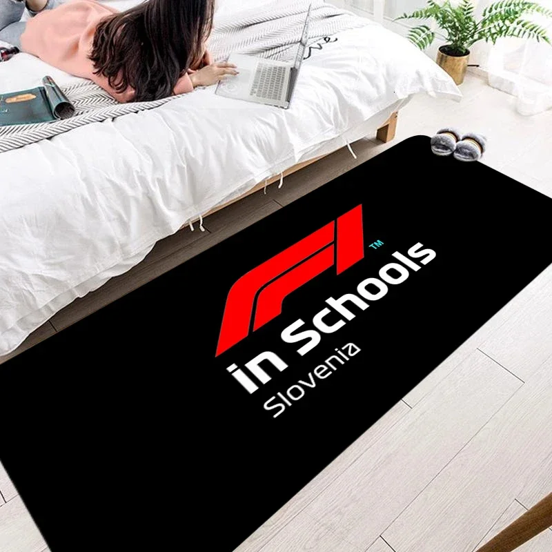 Entrance Doormat Formula 1 in Schools F1 Welcome Carpet Living room Mat Kitchen Floor Custom Mat Gaming home Room Decor Bath Rug