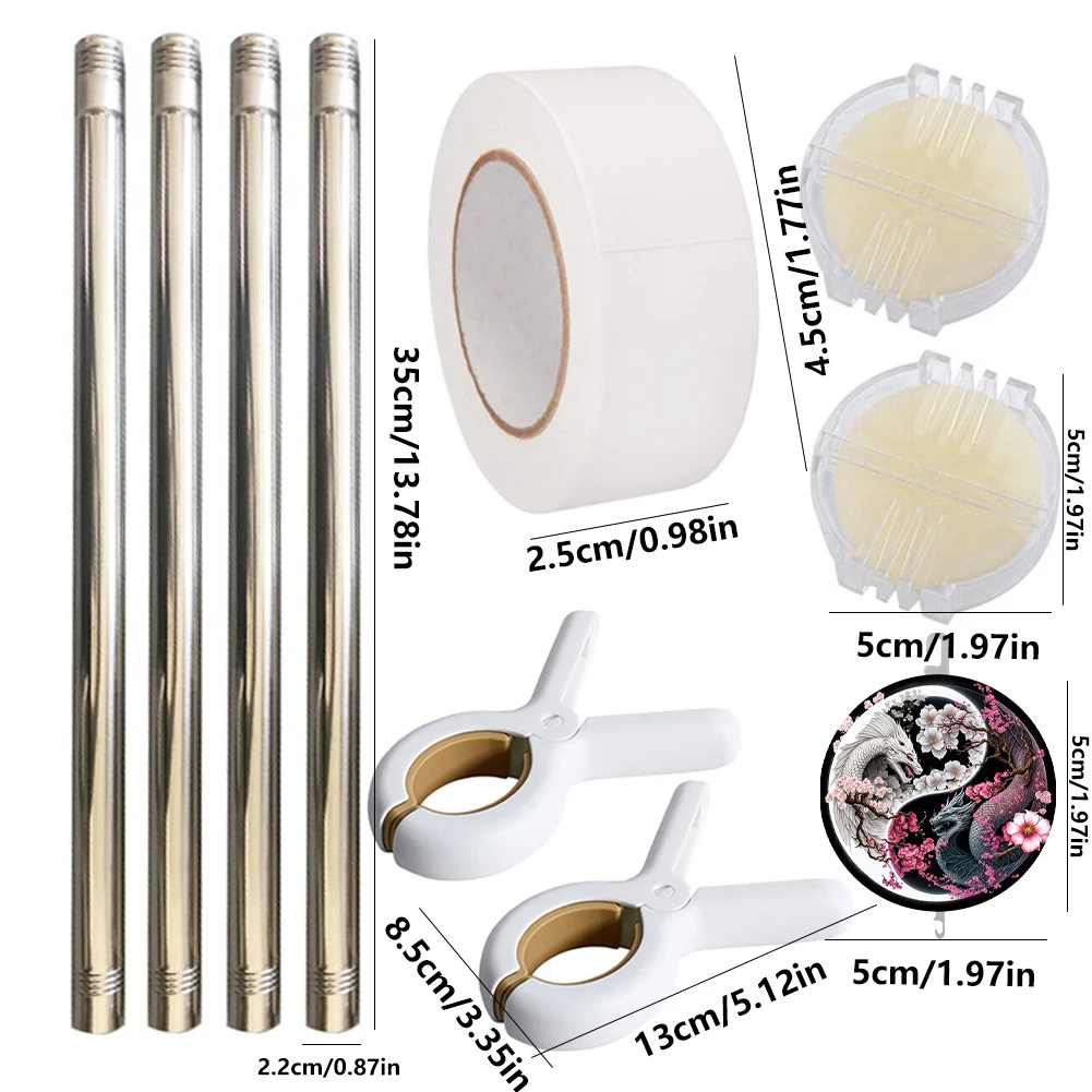 

Cross Stitch Accessories Kit DIY Sewing Tools Cross-Stitch Roll Clip Cross Stitch Kits Stainless Steel Pipe Yarn Cutter Pendants