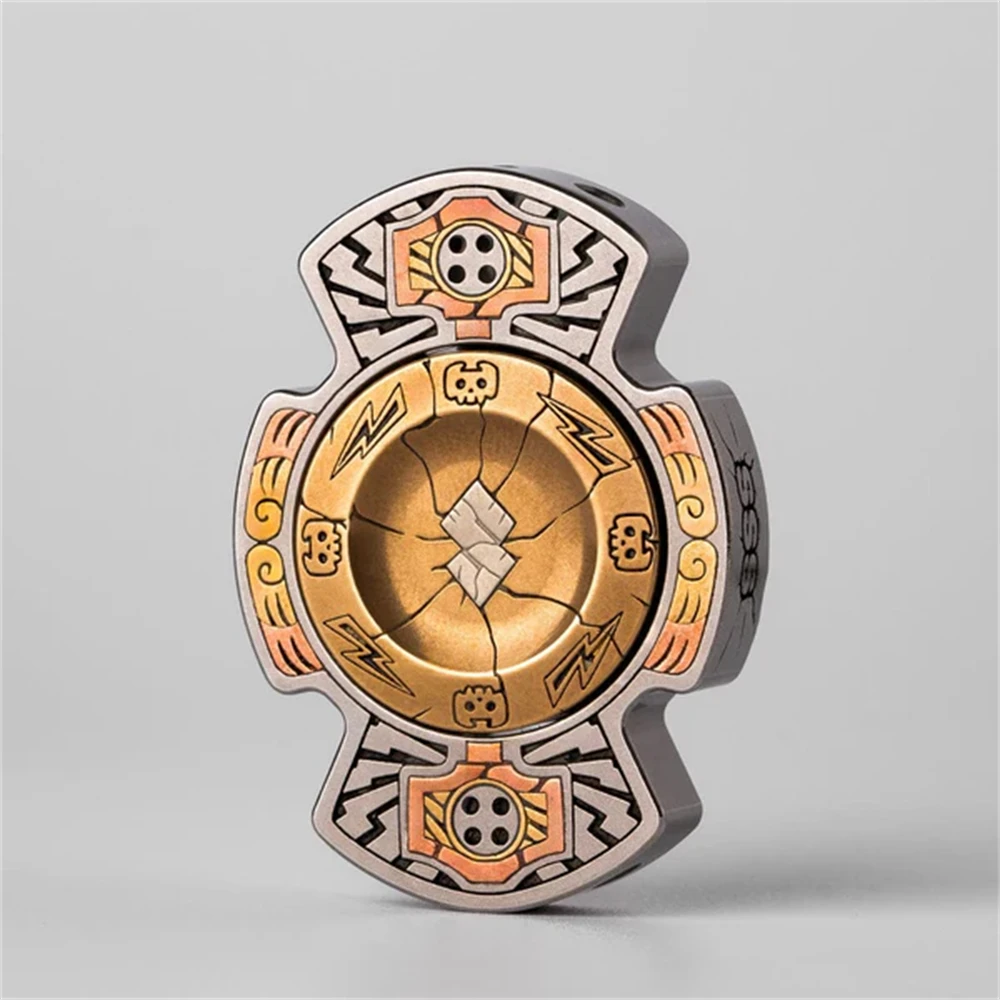 Medalha sss edc fidget slider spinner metal anti estresse brinquedos para adultos crianças tdah alívio da ansiedade foco sensorial brinquedos inquietos