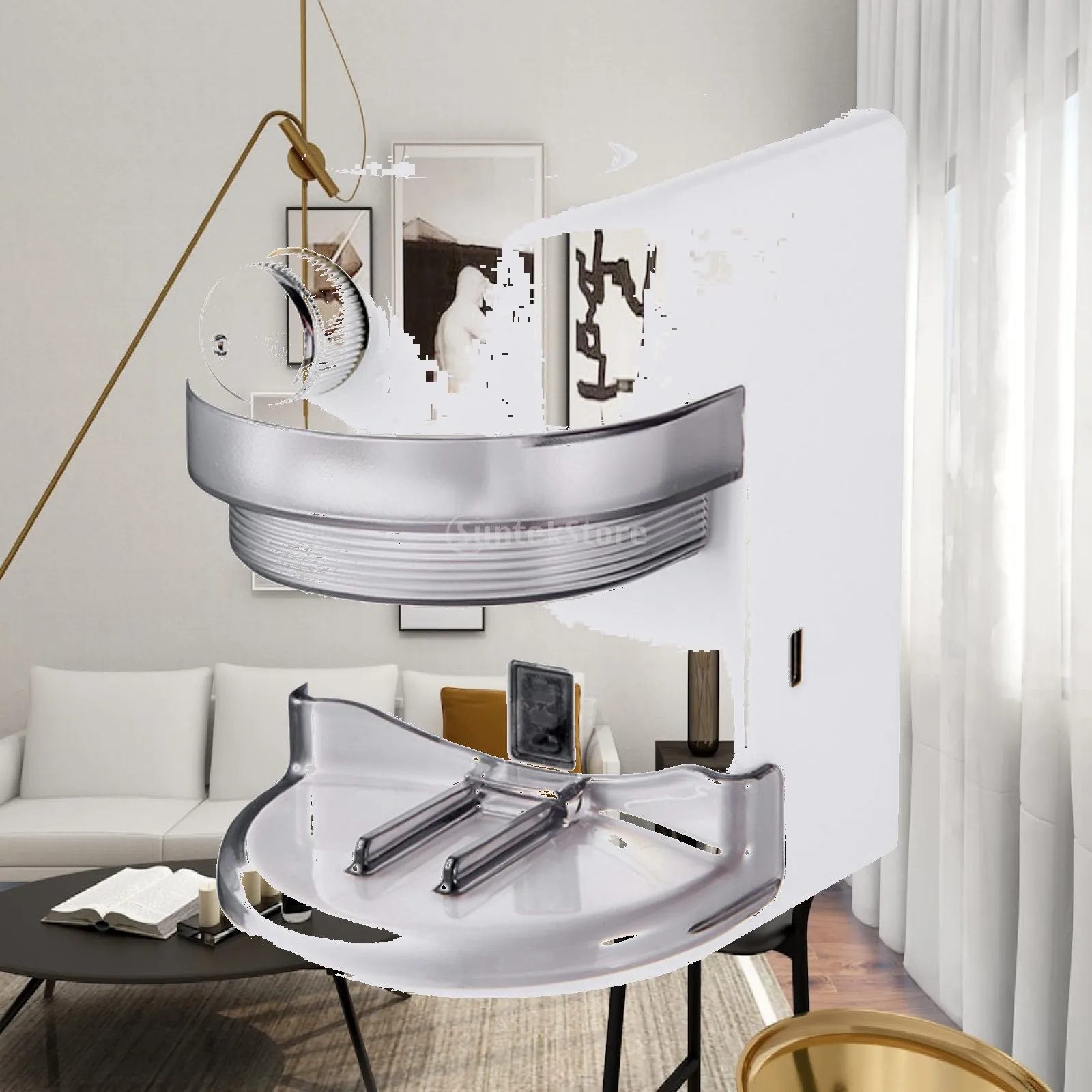 Electric Toothpaste Dispenser Toothpaste Shelf Wall Mounted for Adults