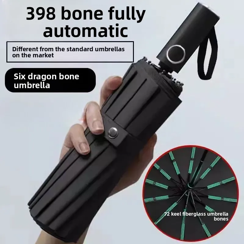 

Автоматический зонт Bone, мужской и женский складной увеличенный зонт от солнца, солнцезащитный крем, УФ-зонт