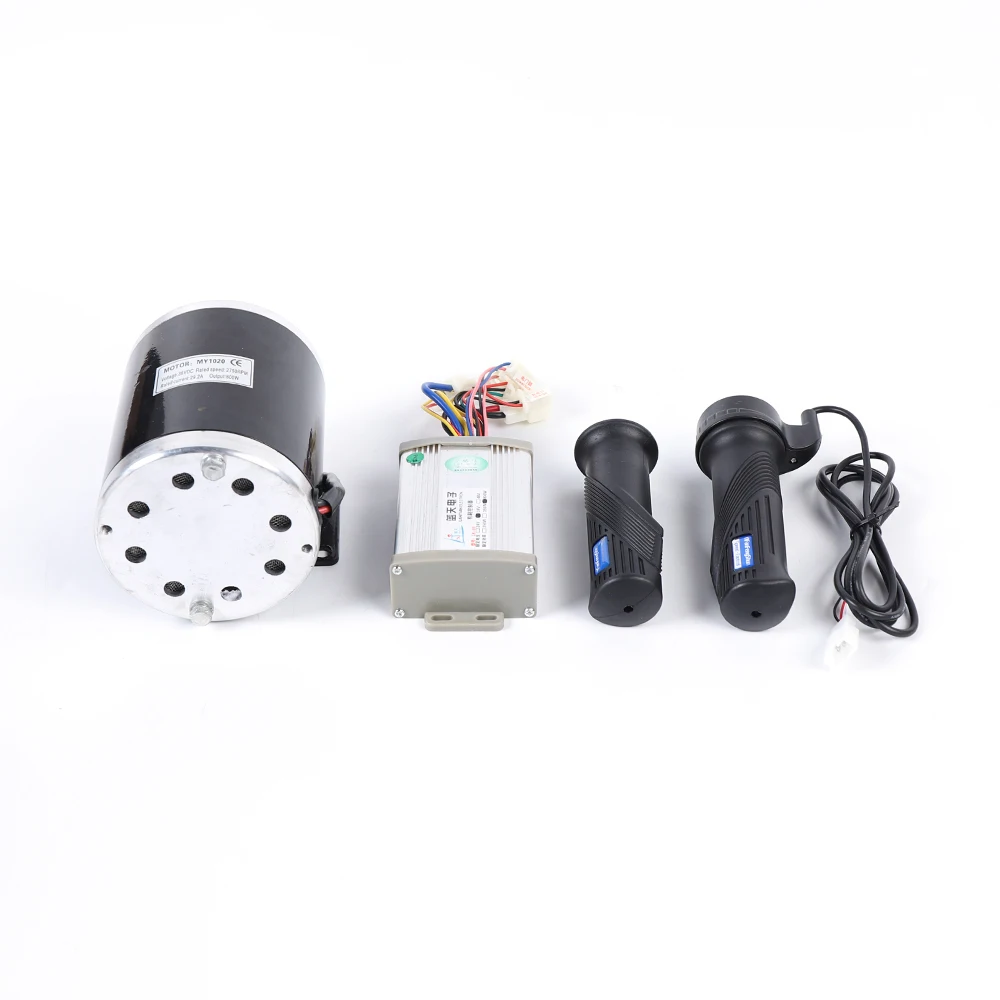 800W 36V Elektrische Scooter Go Kart Borstelmotor Controller 2750 RPM Conversie Kit Controle-eenheid Gasgreep
