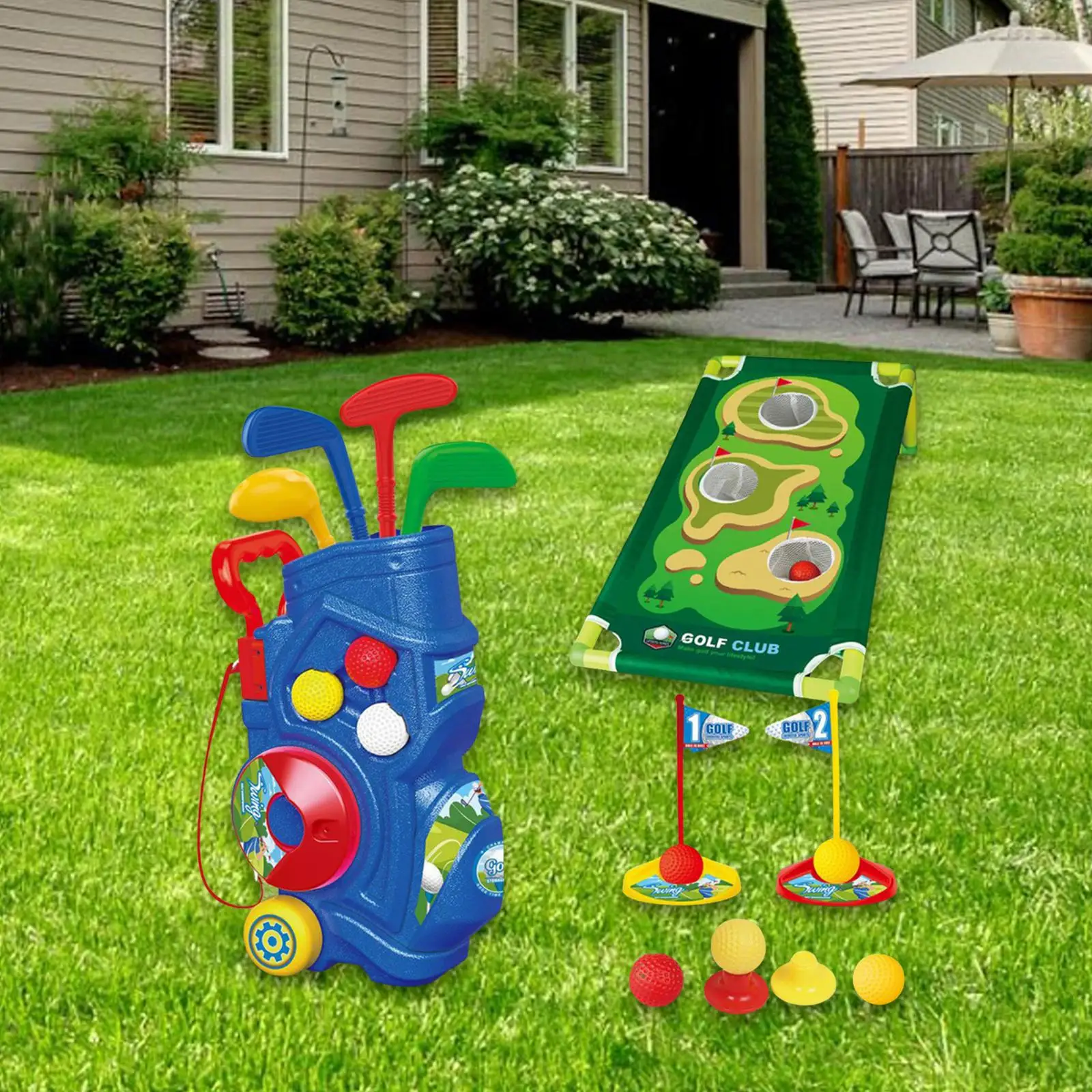 

Kids Golf Set Educational Garden Game Toy Sport Golf Clubs for Boys Girls