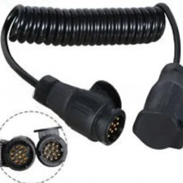TM1123 13 core to 13 pin RV helix 3 meters trailer slingshot cable, trailer plug spring cable