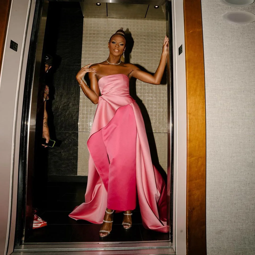 

Великолепное коктейльное платье русалки, черные женские длинные вечерние платья для выпускного вечера длиной до пола, наряд без бретелек по индивидуальному заказу, Vestidos De Noche