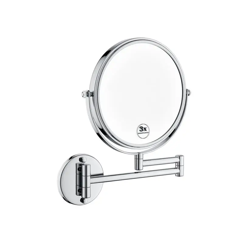 

LED Double-Sided Magnifying Makeup Mirror with Wall Mount