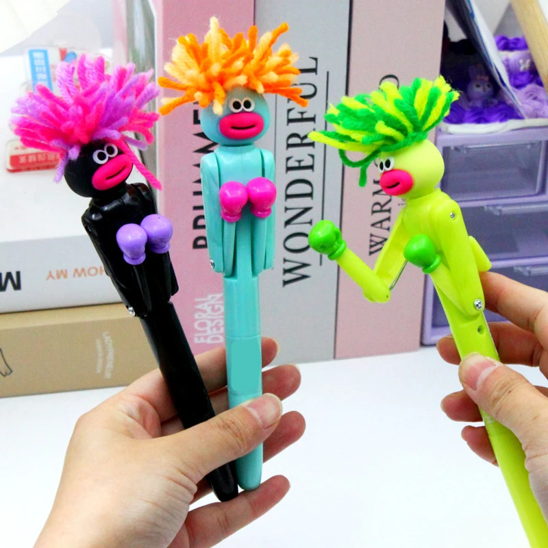 

Cartoon Furry Mechanical Boxing Stress Relief Pen Big Mouth Ballpoint Office Supplies Funny Creative Stress Reliever Gift