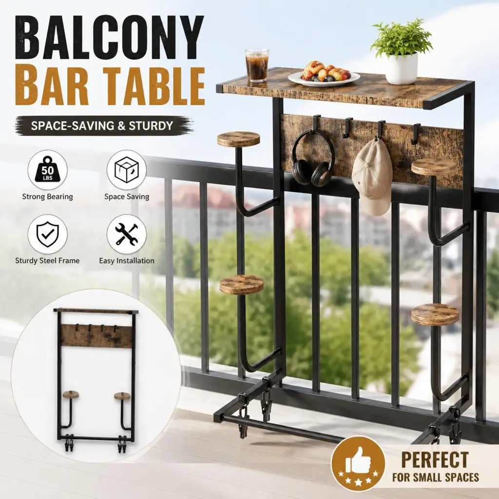 GarveeLife: versatile scaffale da garage per riporre caschi e attrezzature – organizer da parete con ripiano in legno rustico, 4 supporti regolabili per cappelli, 4 ganci, clip per guanti – struttura