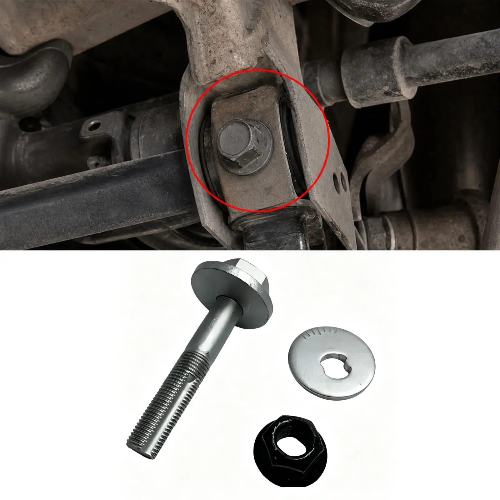 Rear Suspension Arm Cam Bolt Fixing Screw Iron Set Automotive Accessories for Hyundai Ix35