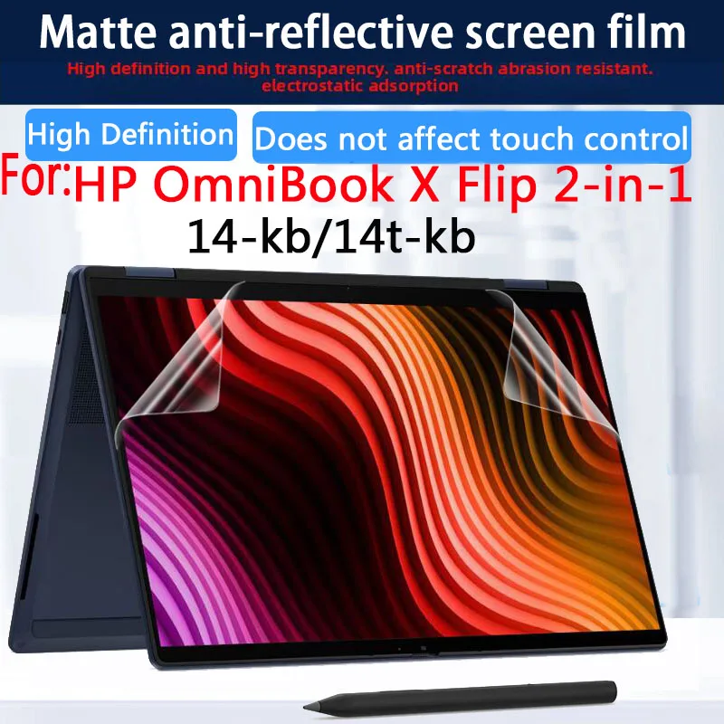 For HP OmniBook X Flip 2-in-1 14-kb Screen film 14t-kb Computer screen protective film Anti-peeping film Anti-blue film