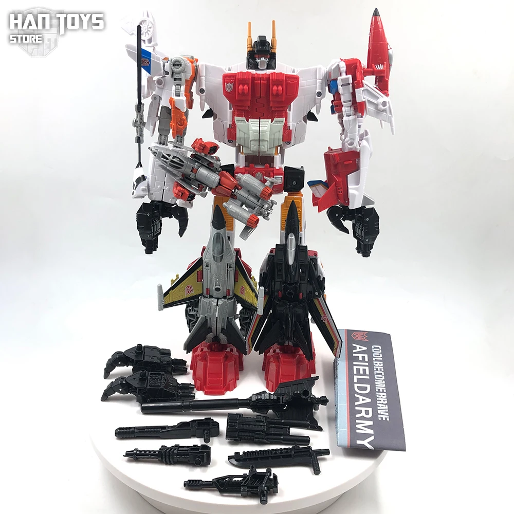 6 in 1 Superion HZX Transformation Toys Upgrade Version Action Figure KO G1 Robot Aircraft IDW Model Boy Kids NO BOX