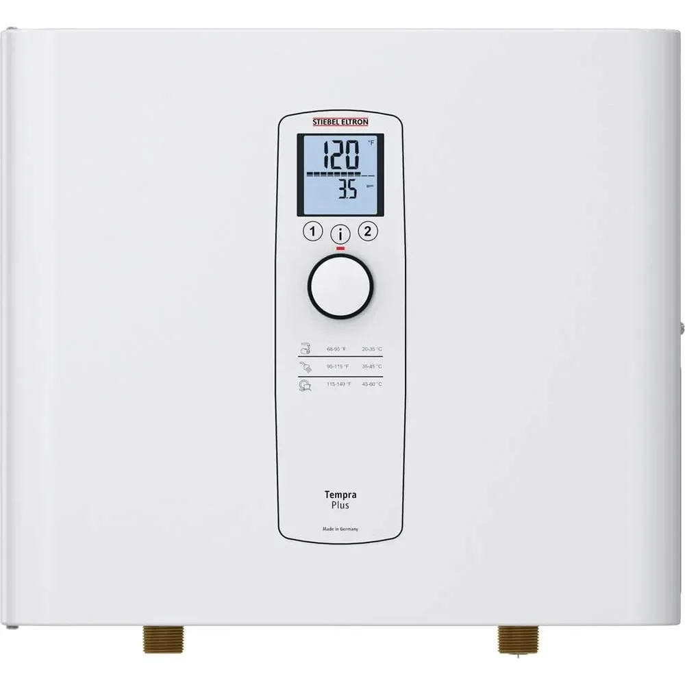 

Stiebel Eltron Tankless Heater – Tempra 12 Plus – Electric, On Demand Hot Water, Eco, White USA