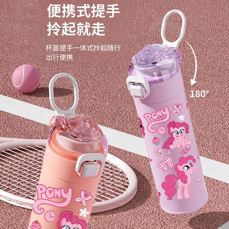 New My Little Pony Cartoon Cute Insulated Cup Large Capacity Direct Drinking Portable Stainless Steel Children's Water Cup Gift