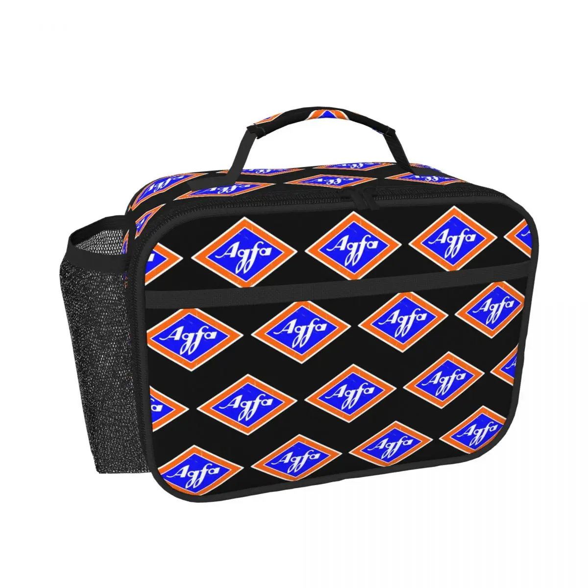 Bolsa de almuerzo con aislamiento con logotipo retro de Agfa Film de los años 60 para mujeres y niños, cajas de comida portátiles, bolsa térmica para el almuerzo
